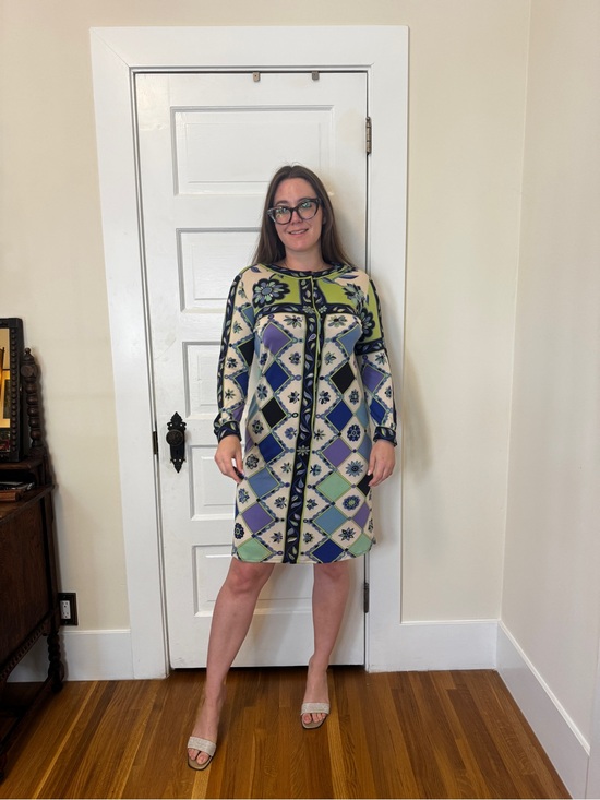 Emilio Pucci Dresses & Skirts - 70s Vintage Emilio Pucci Geometric Print Dress Sz M